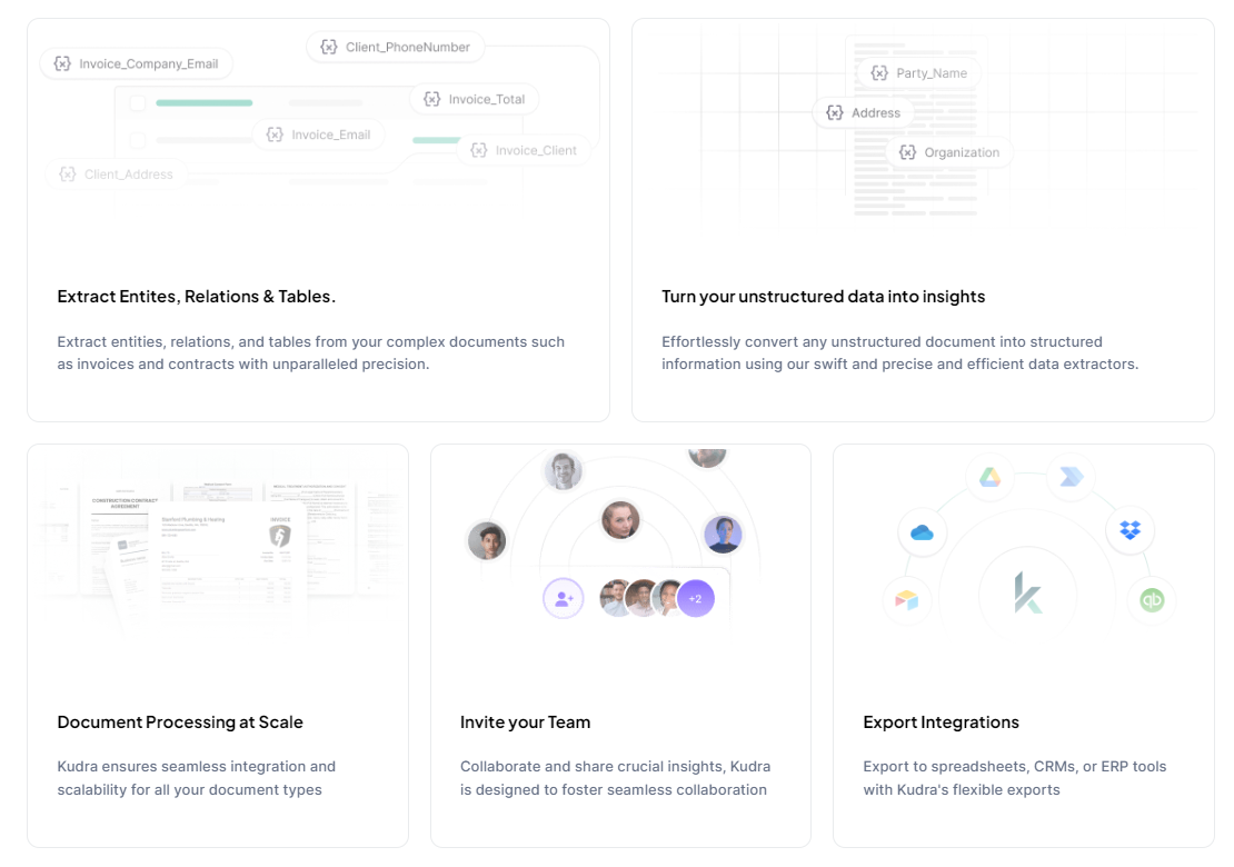 data extraction with kudra