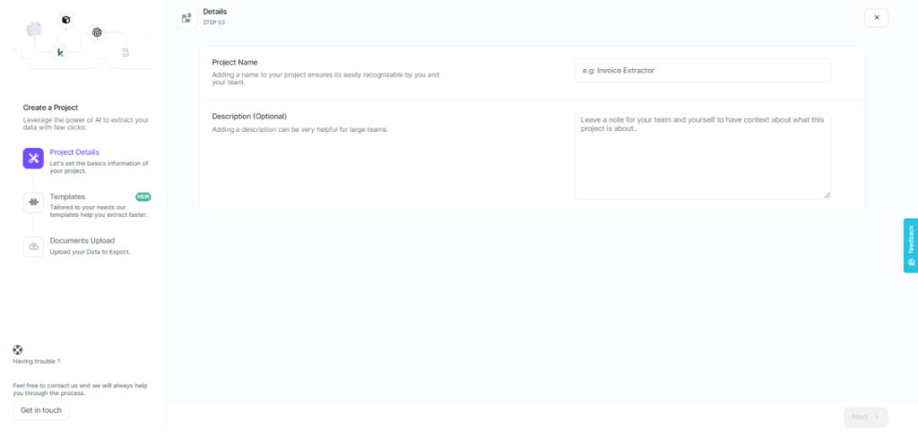 create project