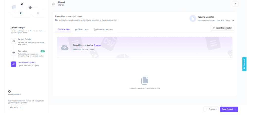 upload doc