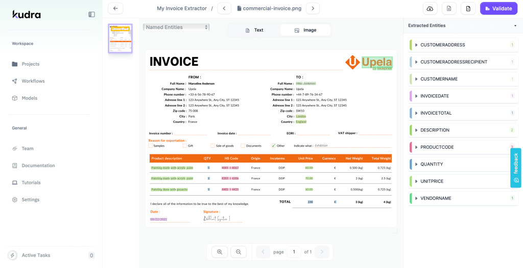 invoice extractor