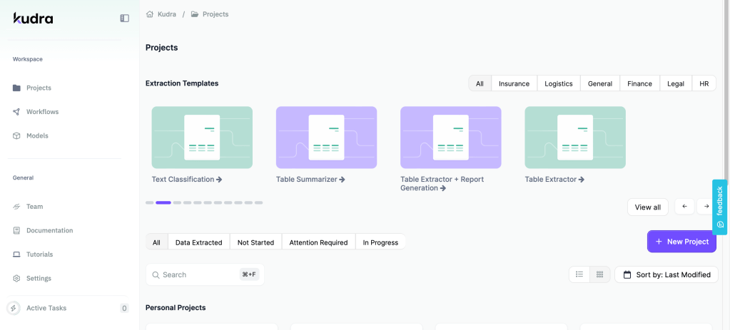 extraction templates