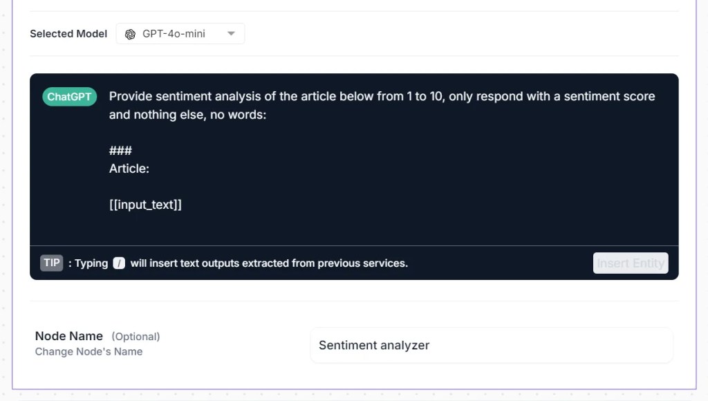 Summarization of Financial News Insights