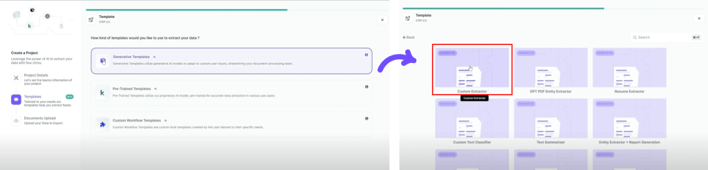 website scraping - extraction template